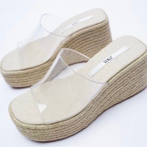 NEW Zara Clear Wedges